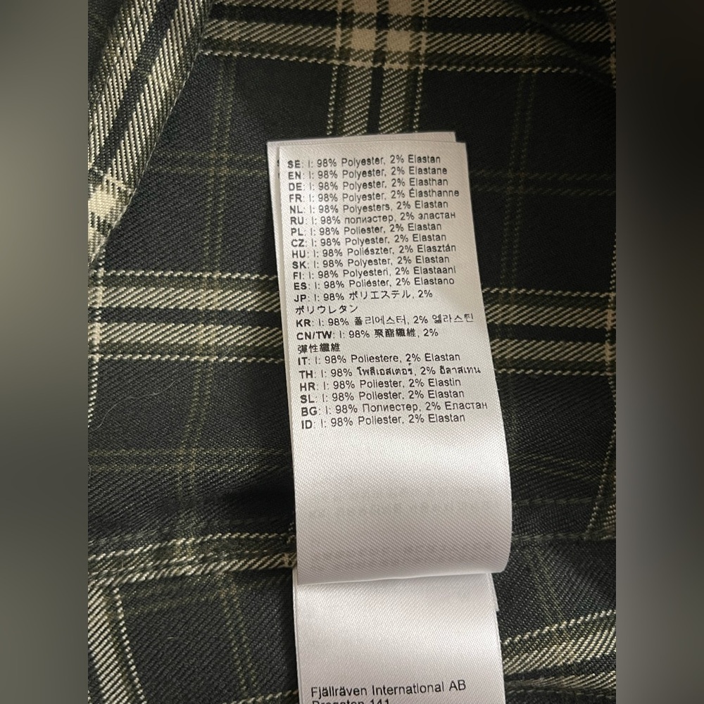 Fjällräven Women Fjallglim Stretch Plaid Button-Up Shirt - Picture 7 of 10